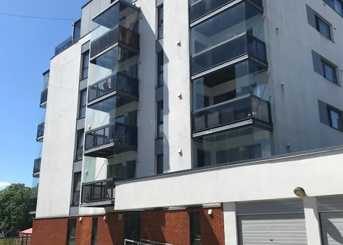 아파트 Cozy Flat With Side Baltic Sea View 페르누